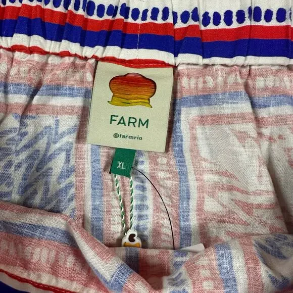 Farm Rio Mixed Lobsters Midi Skirt XL NWT - Picture 3 of 5